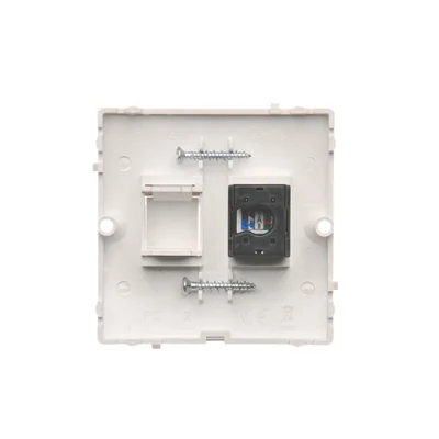 Jednoduchá počítačová zásuvka RJ45, kategorie 5e (modul), bílá