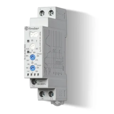 Jednofázové relé pro sledování napětí 1P; 10A; 220…240V AC