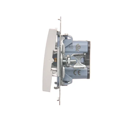 Jednopólový spínač (modul) 16A 230V, šroubovací svorky, bílá