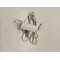 Jeřábová stolní lampa bílá