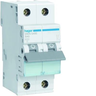 Jistič 6kA 1+N 40A charakteristika B