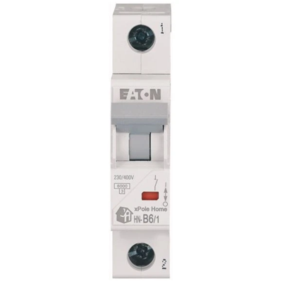 Jistič B6 1P B 6A 6kA 230/400V AC xPole Home HN-B6/1