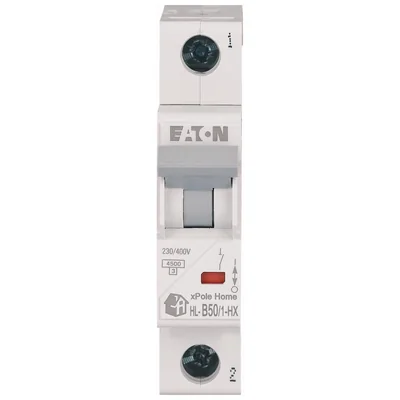 Jistič HN-B50/1 6kA, In=50A, charakteristika B, 1-pólový. Řada HN