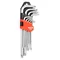 Juego de 9 llaves Torx T10 - T50 Cr-V