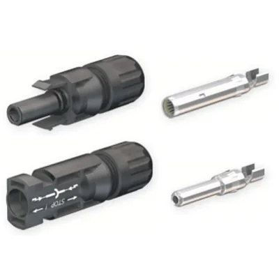 Juego de clavijas MC4 Multi-Contact PV-KBT 4/6I-UR y PV-KST4/6I-UR, rango de diámetro externo del cable 5,5-7,4 mm