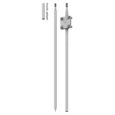 Juego de puesta a tierra plegable, 3 metros, 16 mm de diámetro + conector de acero inoxidable