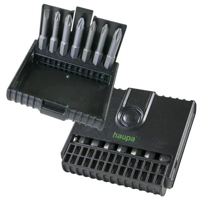 Juego de puntas HAUPA BitBox S de 7 piezas.