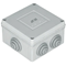 Junction box 111x111x66mm 6 glands PG21 IP54