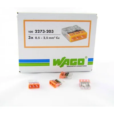 Junction box connector 3x2.5mm² 100pcs.