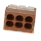 Junction box connector 6 x 4 mm2 brown-transparent/brown