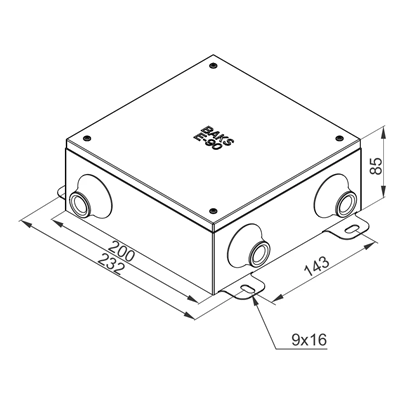 Junction box with fuse PMO3B(6/4)