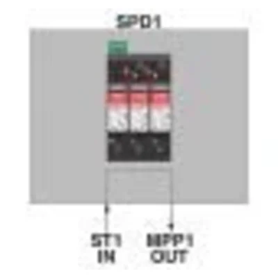 Junction box with surge arresters 1 MPPT Phoenix-Contact 1000DC 1MPP-SPD-S box 1 mppt