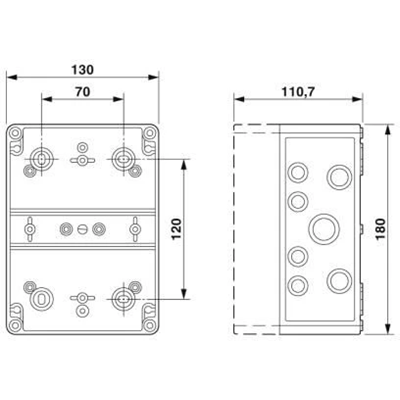 Junction box with surge arresters 1 MPPT Phoenix-Contact 1000DC 1MPP-SPD-S box 1 mppt