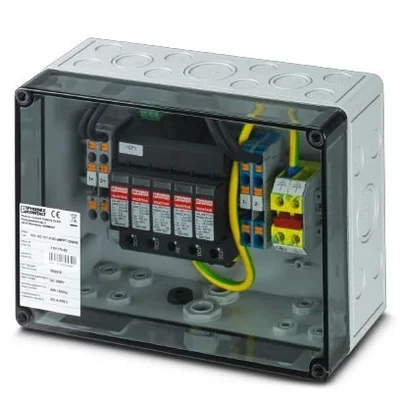 Junction box with surge arresters for 2 MPPT Phoenix-Contact 1000DC 2MPP-SPD-S box 2 MPPT 1101176