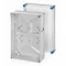 K 0300 Custodia senza rilievi, IP 65, 450x300x170, coperchio trasparente