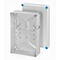 K 0301 Enclosure without knockouts, IP 65, 450x300x170, opaque cover