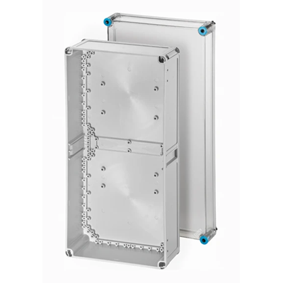 K 0400 Enclosure without knockouts, IP 65, 600x300x170, transparent cover