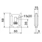K 12 1818 FS Supporto a parete per vassoi a rete