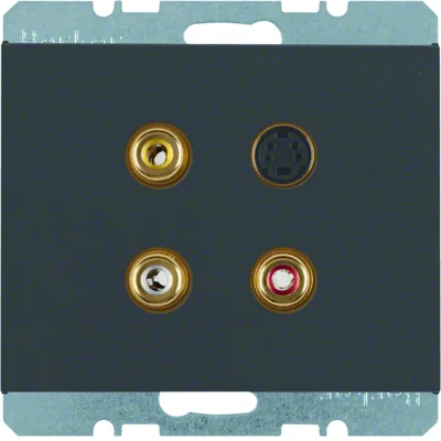 K.1 3x prese RCA/S-Video, antracite