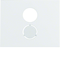 K.1 Central element for the loudspeaker socket white