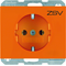 K.1 Complete SCHUKO socket orange