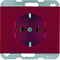 K.1 Completely red SCHUKO socket