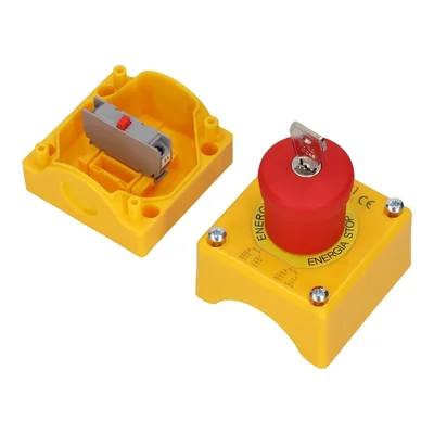 K1 control pendant with a safety button with a key