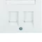 K.1 Double front plate with sliders protecting against dust, white