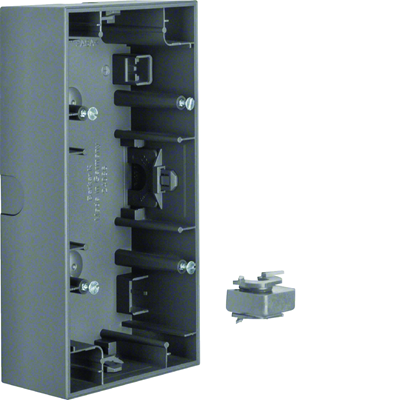 K.1 Double horizontal surface-mounted box, matt anthracite lacquered
