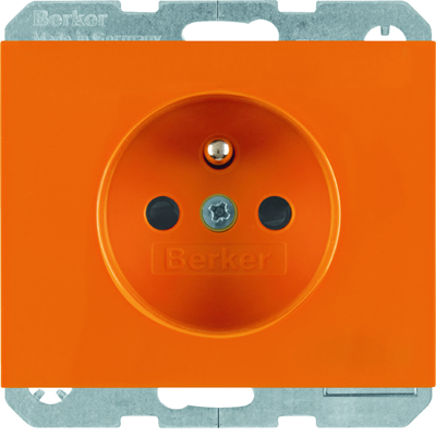K.1 Earthed socket and control LED with increased contact protection orange