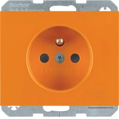 K.1 Earthed socket and control LED with increased contact protection orange