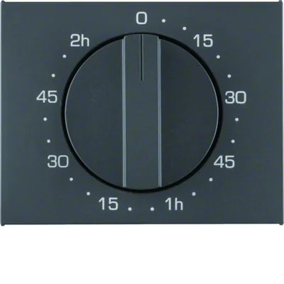 K.1 Élément central avec bouton de réglage pour connecteur mécanique 2h anthracite mat