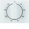 K.1 Elément central avec bouton de réglage pour connecteur mécanique 2h, blanc neige