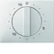 K.1 Elemento central con botón de ajuste para interruptor mecánico 15 minutos, blanco nieve
