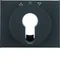 K.1 Elemento centrale per interruttore tenda con chiave antracite opaca