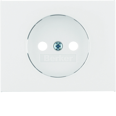 K.1 Faceplate for ungrounded socket, white