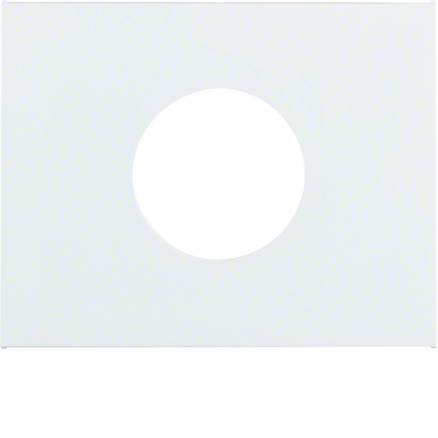 K.1 Front plate for switch and E10 light indicator white