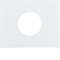K.1 Front plate for switch and E10 light indicator white