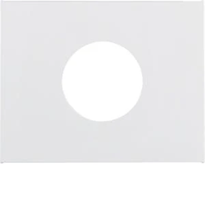 K.1 Front plate for switch and E10 light indicator white