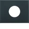 K.1 Front plate for switch and light indicator E10 anthracite
