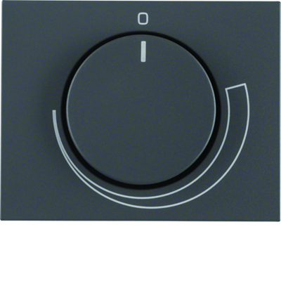 K.1 Front plate with knob for speed regulator anthracite