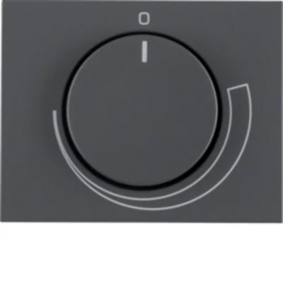 K.1 Front plate with knob for speed regulator anthracite