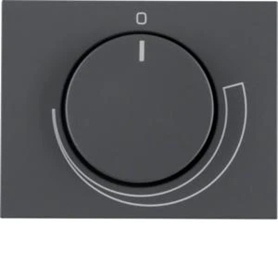 K.1 Front plate with knob for speed regulator anthracite