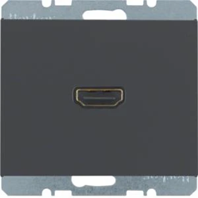 K.1 HDMI socket with 90° connection anthracite