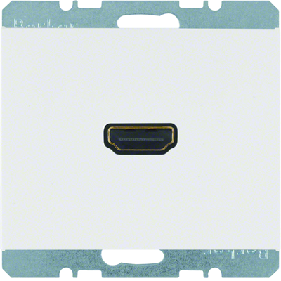K.1 HDMI socket with 90° white connection