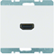 K.1 HDMI socket with 90° white connection