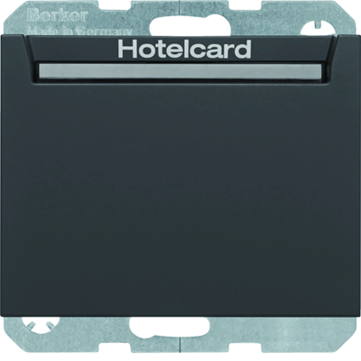 K.1 Interruptor de relé para tarjeta de hotel, antracita mate