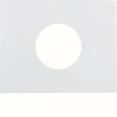 K.1 Placa frontal para interruptor E10 y señal luminosa, blanca