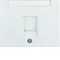 K.1 Placa frontal simple con perno protector contra el polvo, blanco