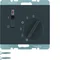 K.1 Room temperature controller 24V with make contact, central element and connector anthracite